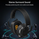 SENZER SG500 Surround Sound Pro Gaming Headset with Noise Cancelling Microphone - Soft Memory Foam Padding - Portable Foldable Headphones for PC, PS4, PS5, Xbox One, Switch - Black