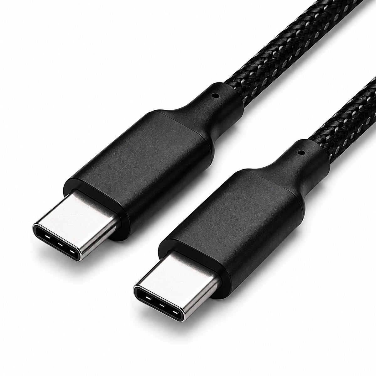 SHenRIEys USB C to C nylon braided cable For USB C Devices black