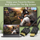SOEYBAE 4K HDMI Cable, HDMI 2.0 Cable Supports 4K@60Hz, 3D, 2160P, 1080P, Ethernet, HDCP 2.2, ARC, Compatible for PS5/PS4, Xbox One, HDTV (3m/9.8ft) (Pack 1)