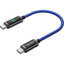 SOOPII 100W USB C to USB C Cable Nylon Braided Type-C Cable with LED Display