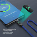 SOOPII 100W USB C to USB C Cable Nylon Braided Type-C Cable with LED Display