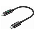 SOOPII 100W USB C to USB C Cable Nylon Braided Type-C Cable with LED Display