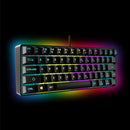 STEALTH Light Up Ultra Compact Mini Gaming Keyboard Weighted Base and Multicolour Lighting Effects - Black