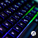 STEALTH Light Up Ultra Compact Mini Gaming Keyboard Weighted Base and Multicolour Lighting Effects - Black