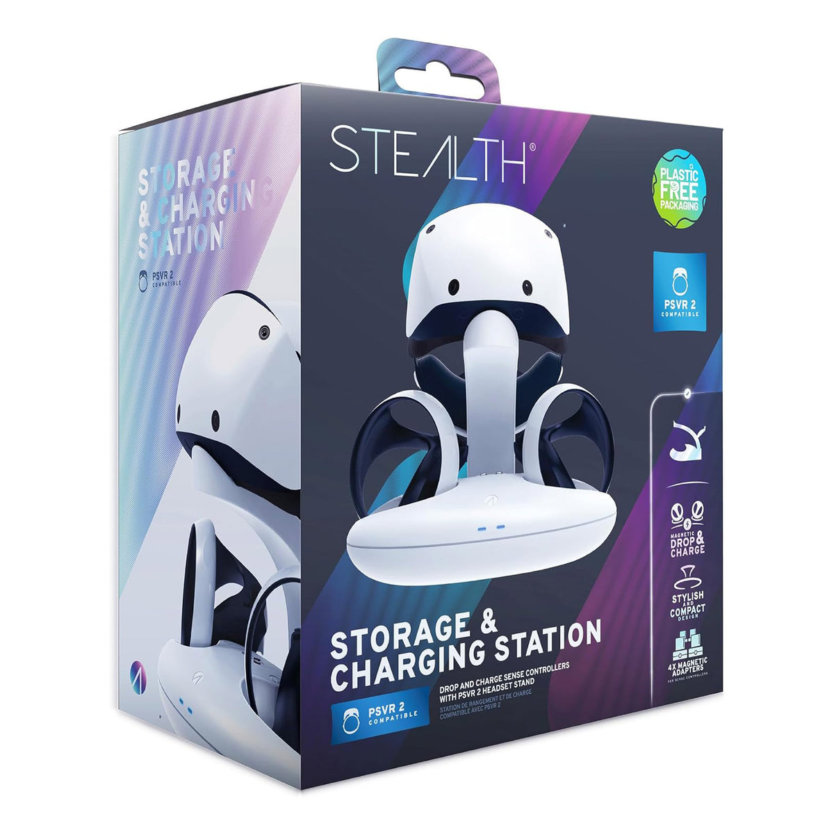 STEALTH Magnetic Drop & Charge Charging Station And Storage - For PSVR2