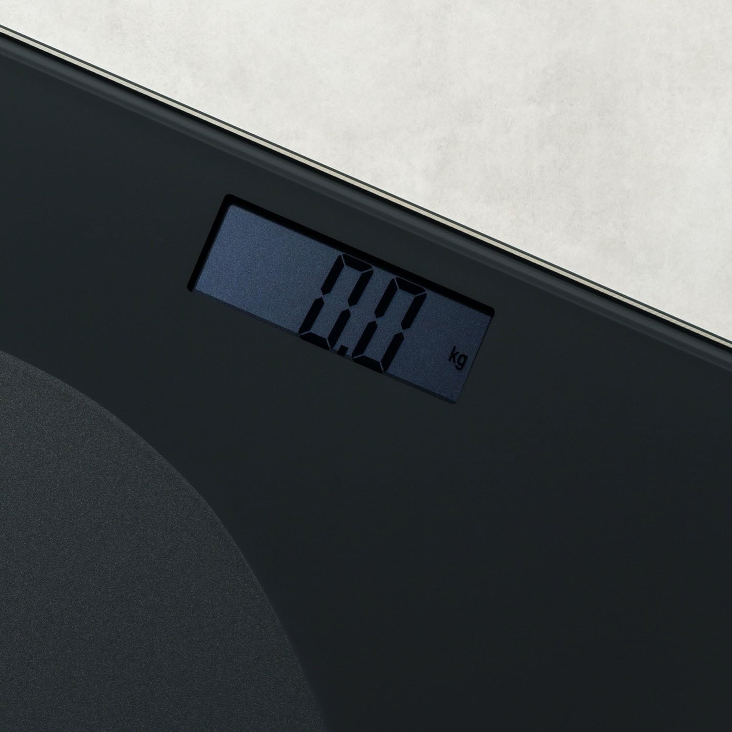 Salter Digital Bathroom Body Weight Scale – Wave Design Frosted Glass Textured Platform, 180 kg Max (Black)