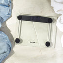 Salter Electronic Digital Glass Bathroom  Scale, 180kg Max With LCD Easy to Read Display & Compact Clear Design