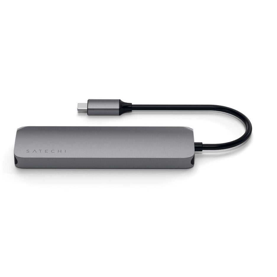 Satechi USB-C Multiport Pro Adapter with Multiple Connectivity and 4K HDMI - Space Gray