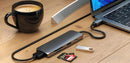 Satechi USB-C Multiport Pro V2 Adapter with Multiple Connectivity and 4K HDMI - Space Gray