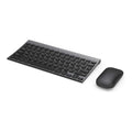 Seenda WGJP-031 Small Wireless Keyboard and Mouse, Ultra Compact Rechargeable USB Keyboard and Mouse Combo with Portable Size Low Profile Keys for Windows XP/7/8/10/11 Laptop Computer