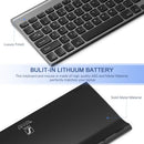 Seenda WGJP-031 Small Wireless Keyboard and Mouse, Ultra Compact Rechargeable USB Keyboard and Mouse Combo with Portable Size Low Profile Keys for Windows XP/7/8/10/11 Laptop Computer