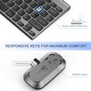 Seenda WGJP-031 Small Wireless Keyboard and Mouse, Ultra Compact Rechargeable USB Keyboard and Mouse Combo with Portable Size Low Profile Keys for Windows XP/7/8/10/11 Laptop Computer