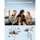 SelfieShow 71" Cell Phone Selfie Stick Tripod, Smartphone Tripod Stand with Remote, Extendable Travel Phone Selfie Stick Compatible with iP 17/16/15/14/13 Pro Max Gopro Android DJI (White)
