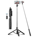 SelfieShow 71" Cell Phone Selfie Stick Tripod, Smartphone Tripod Stand with Remote, Extendable Travel Phone Selfie Stick Compatible with iP 17/16/15/14/13 Pro Max Gopro Android DJI (White)