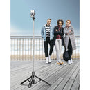 SelfieShow 71" Cell Phone Selfie Stick Tripod, Smartphone Tripod Stand with Remote, Extendable Travel Phone Selfie Stick Compatible with iP 17/16/15/14/13 Pro Max Gopro Android DJI (White)