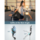 Selfie Stick Tripod with Light, 45'' Selfie Stick with Wireless Remote, Portable Phone Tripod Compatible with iP 16/15 Pro Max/15/14 Pro/14/13, Samsung S22/ S23 Ultra/Android Smartphone
