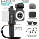 Sevenoak SmartCine Complete Smartphone Video Ring with Built-in Stereo Microphone LED Light