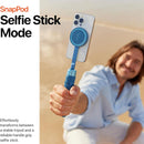 ShiftCam SnapPod - Video Selfie Stick and Tripod - Magnetic Mount Snaps on to Any Phone - Tiltable Design | Abyss Blue