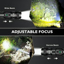 Smarter Flashlights Rechargeable High Lumens Wide/Narrow Beam LED Handheld Flashlights, Super Bright Tactical Flashlight with IPX6 Waterproof LED Flash Light for Camping Hiking