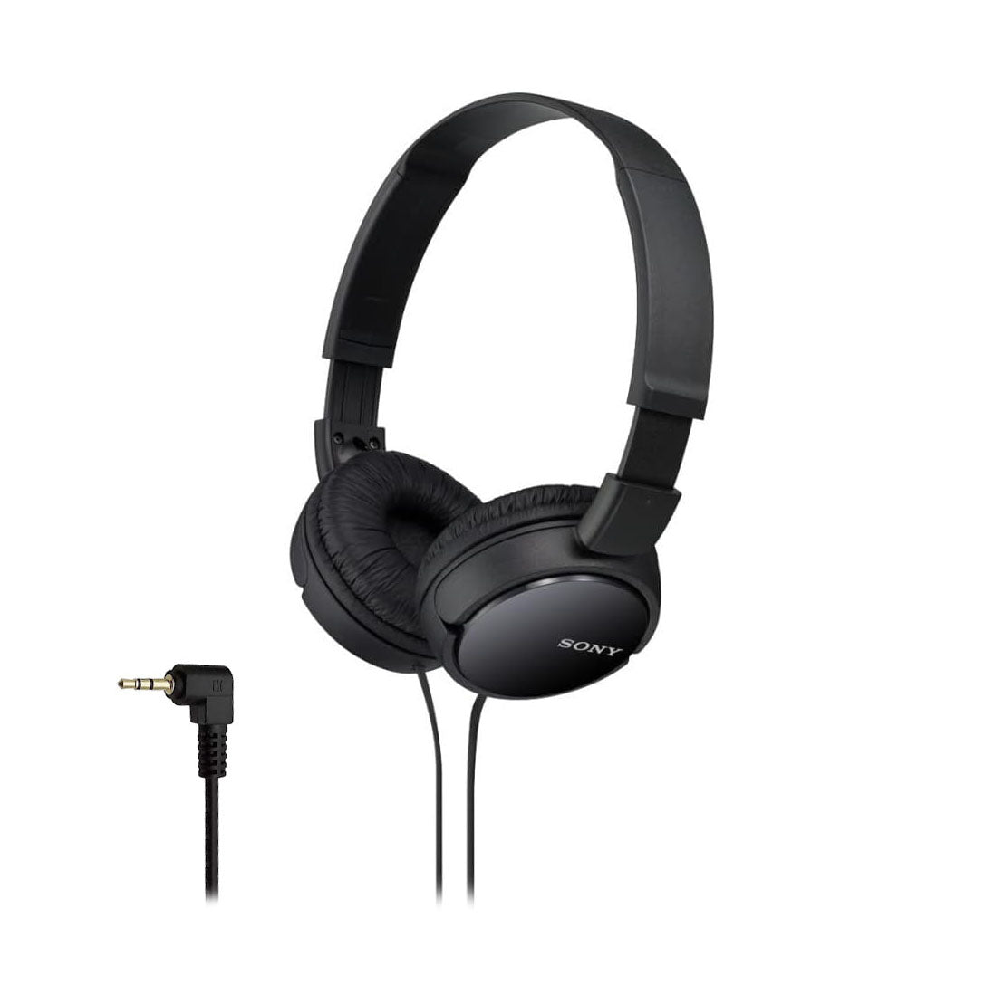 Sony MDR-ZX110 ZX Series Wired On-Ear Headphones, Black
