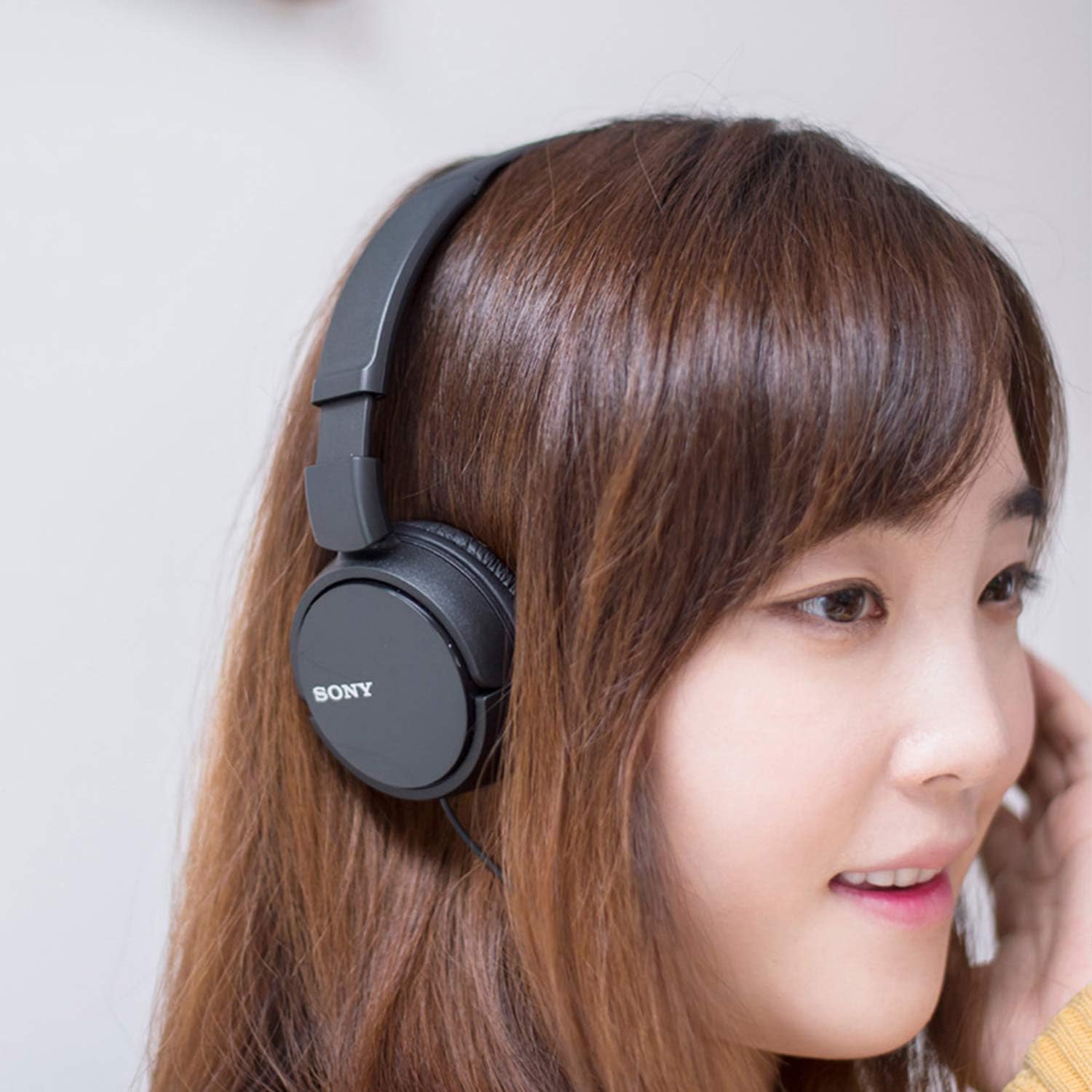 Sony MDR-ZX110 ZX Series Wired On-Ear Headphones, Black