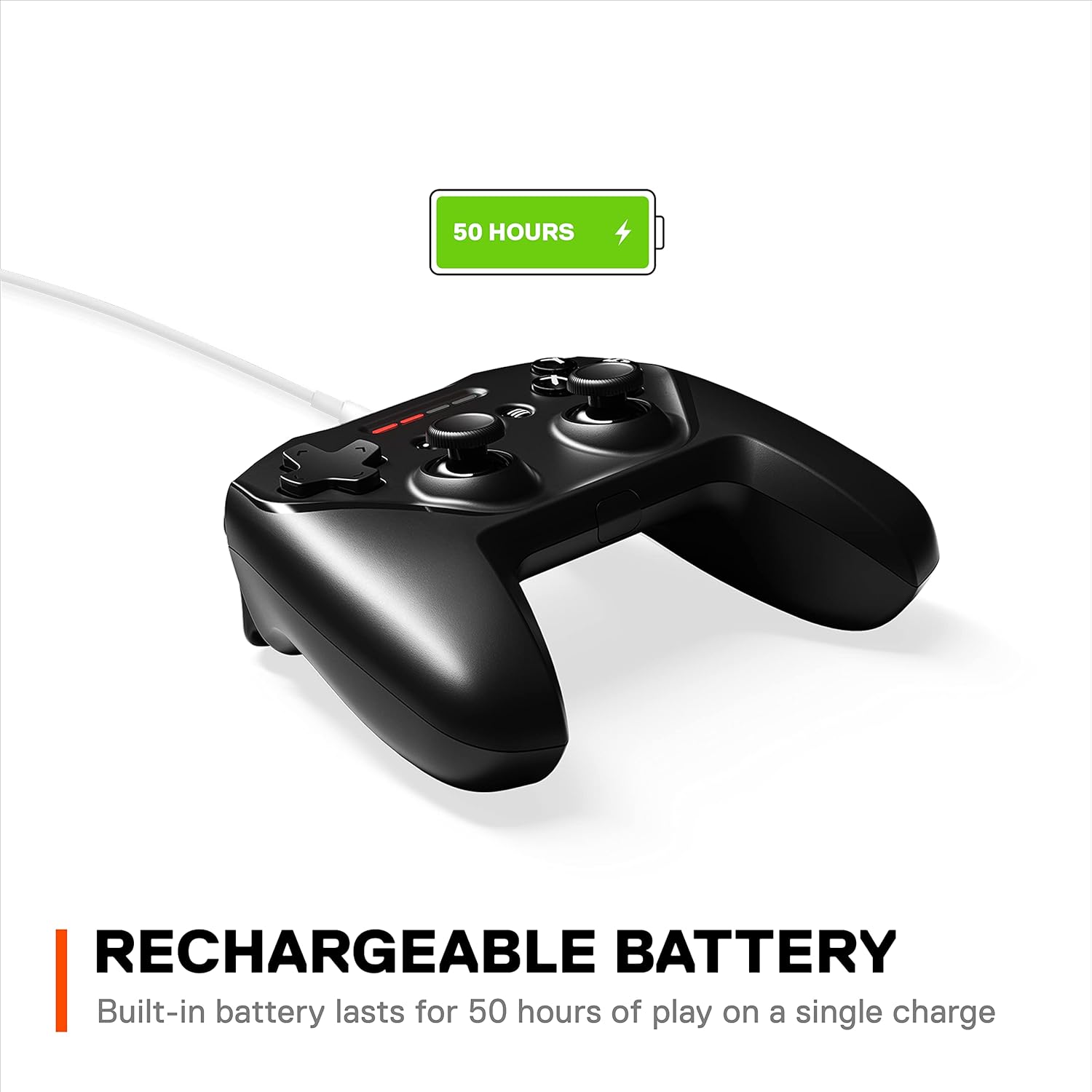 SteelSeries Nimbus+ Bluetooth Mobile Gaming Controller with iP Mount, 50+ Hour Battery Life