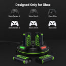 Jelava Super Large Capacity Xbox Controller Battery Packs 4x2800mAh, Compatible with Xbox Series X/Xbox Series S/Xbox One/Xbox One S/X/Elite Controller, Xbox Rechargeable Batteries with Charger& Cable