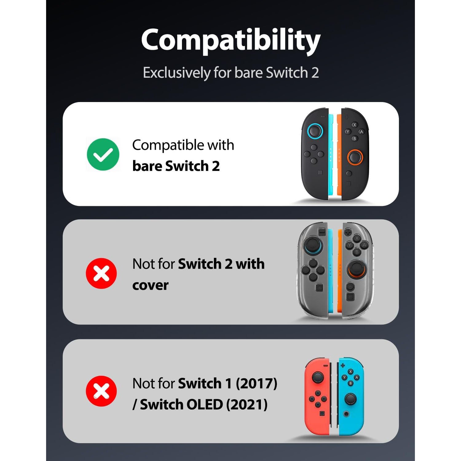 SyVend Mouse Gaming Stand for NS2 Controller, Holder Game Handle Case for Switch2 NS2