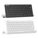 TECKNET 2.4G Wireless Keyboard For Windows/Chrome OS, UK Layout Compact Mini Keyboards, Small Silent Whisper-Quiet Keyboard | X315