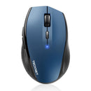TECKNET Bluetooth Mouse, 4800 DPI Wireless Mouse 6 Adjustable DPI, 6 Buttons Compatible with Laptop/Windows/Computer - Blue