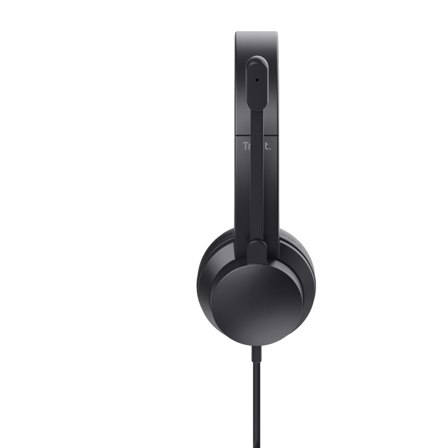 TRUST Ayda On-Ear USB PC Headset With Noise-Cancelling Microphone