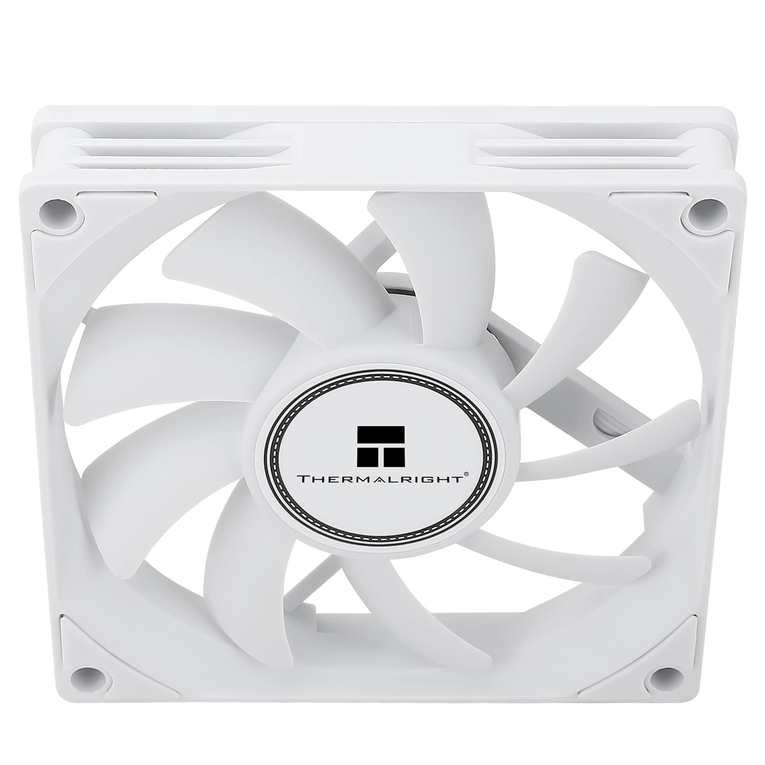 Thermalright TL-8015W CPU Cooling Fan - 80mm Slimline Computer Case Cooler, Quiet 4pin PWM, 2200RPM Speed, 15mm Slim (White)