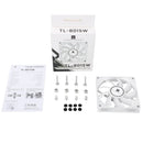 Thermalright TL-8015W CPU Cooling Fan - 80mm Slimline Computer Case Cooler, Quiet 4pin PWM, 2200RPM Speed, 15mm Slim (White)
