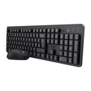 Trust ODY II Silent Wireless Keyboard and Mouse Set QWERTY UK Layout, Floating Low Profile Keys, Spill-Resistant, One USB Receiver, Ambidextrous Mouse 800-1600 DPI, Quiet Combo for PC Laptop Mac