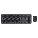Trust ODY II Silent Wireless Keyboard and Mouse Set QWERTY UK Layout, Floating Low Profile Keys, Spill-Resistant, One USB Receiver, Ambidextrous Mouse 800-1600 DPI, Quiet Combo for PC Laptop Mac