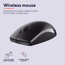 Trust Primo Wireless Keyboard and Mouse Set QWERTY UK Layout, Low Profile Keys, Spill-Resistant, One USB Receiver, Ambidextrous Wireless Mouse, Home Office Combo for PC Laptop