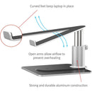 Twelve South HiRise Pro Adjustable Aluminium Stand for Macbook with MagSafe Wireless Charging Pad for iPhone or Airpods