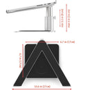 Twelve South HiRise Pro Adjustable Aluminium Stand for Macbook with MagSafe Wireless Charging Pad for iPhone or Airpods