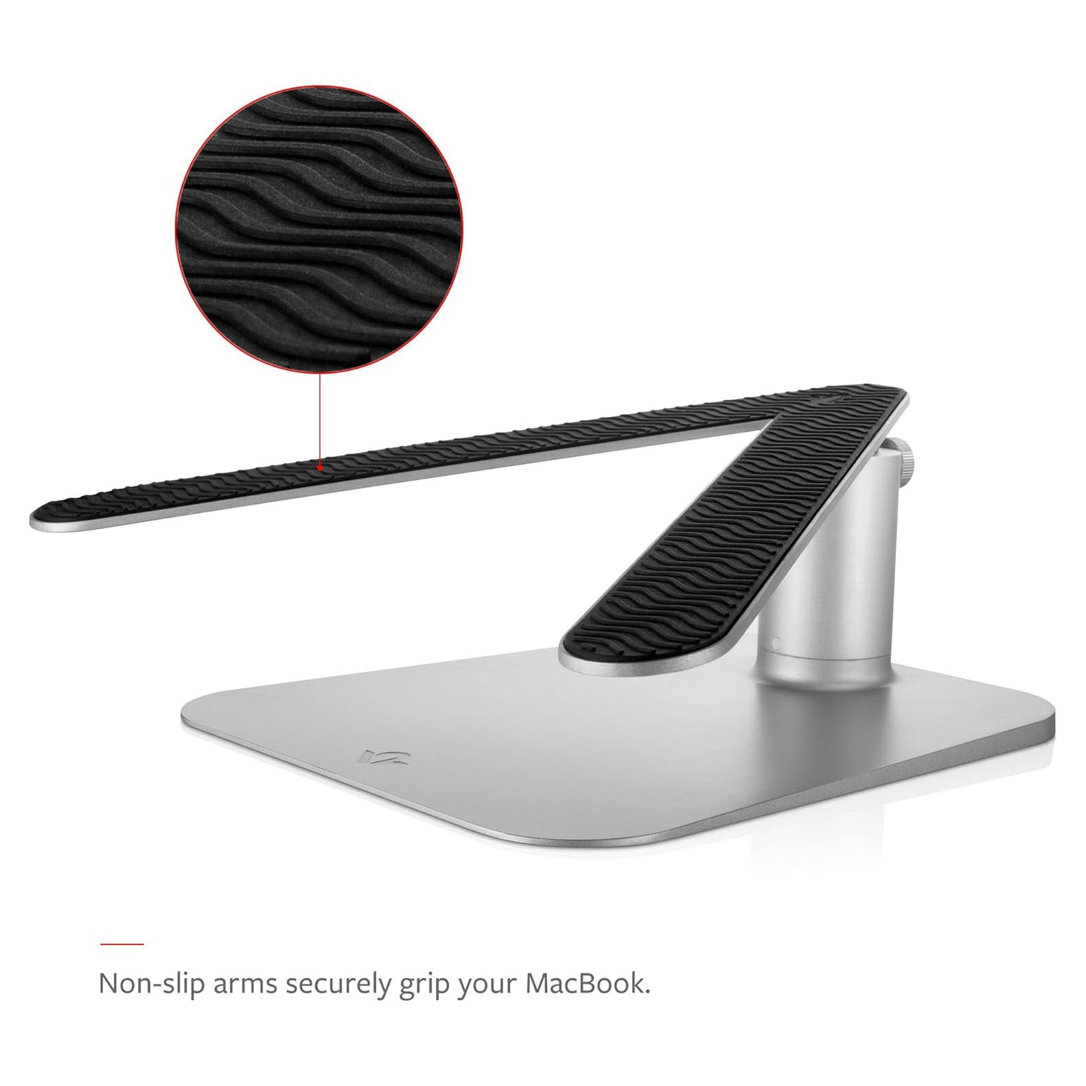 Twelve South HiRise Height-adjustable stand for MacBooks and Laptops, Silver