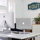Twelve South HiRise Height-adjustable stand for MacBooks and Laptops, Silver
