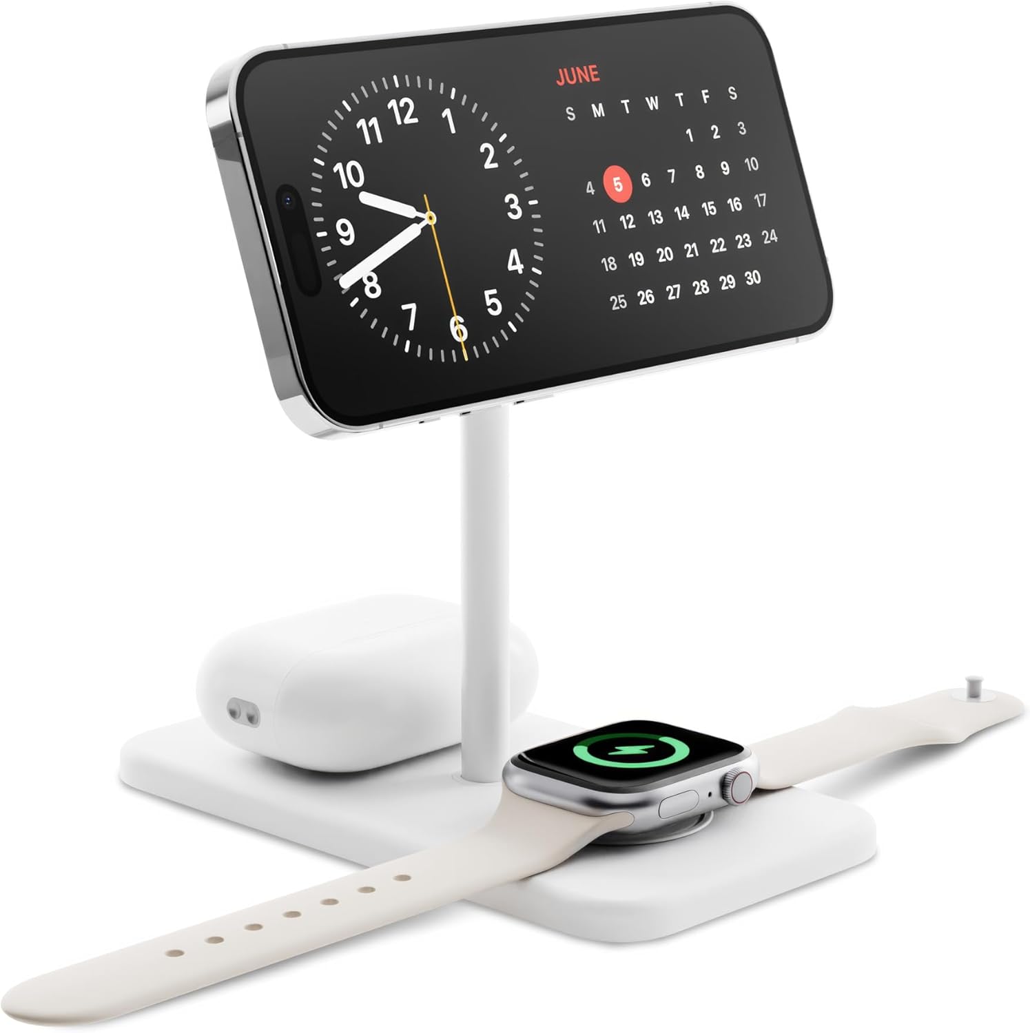 Twelve South HiRise 3 Deluxe Luxury 3 in 1 Qi2 Wireless Magsafe Charging Stand