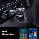 UGREEN 5.4 Bluetooth Car Adapter, [Noise Cancellation] Aux Bluetooth Receiver for Car, 3.5mm Wireless Audio Receiver for Music/Hands-Free Call