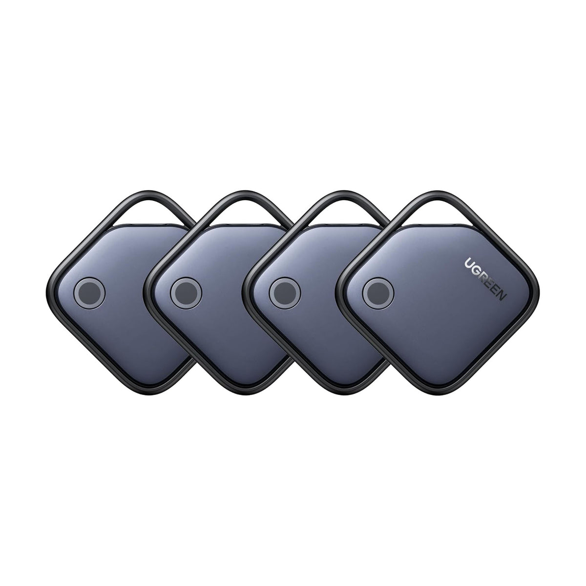UGREEN FineTrack Air Tracker Tags (iOS Only) 4 Pack Key Finder Bluetooth Tracker 2-Year Replaceable Battery Compatible with Apple Find My for Keys, Luggage [Apple Find My Certified]