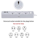URbantin 3 Way Outlets Extension Lead with 3 USB Slots, Power Extension Socket