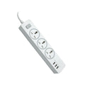 URbantin 3 Way Outlets Extension Lead with 3 USB Slots, Power Extension Socket