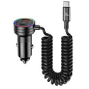 USAMS US-CC167 C33 60W Spring Cable Car Charger