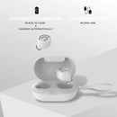 Unosounds Ubuds+ True Wireless Bluetooth 5.0 Earbuds + Improved Data Rate 60 Hours Standby / Hands-Free Calling / Automatic Pairing / Environmental Noise Cancellation - White