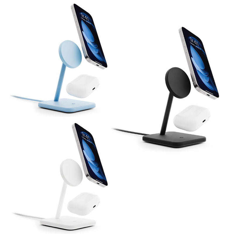 Twelve South HiRise 2 Deluxe 2-in-1 Qi2 MagSafe Fast Wireless Charging Stand