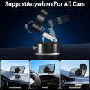 Uceento Vacuum Magnetic Phone Holder, Suction Cup Phone Mount, Foldable Strong Magnetic Cell Phone Holder for Car/Gym/Mirror/Smooth Surface, Compatible with Magsafe iPhon