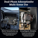 Uceento Vacuum Magnetic Phone Holder, Suction Cup Phone Mount, Foldable Strong Magnetic Cell Phone Holder for Car/Gym/Mirror/Smooth Surface, Compatible with Magsafe iPhon